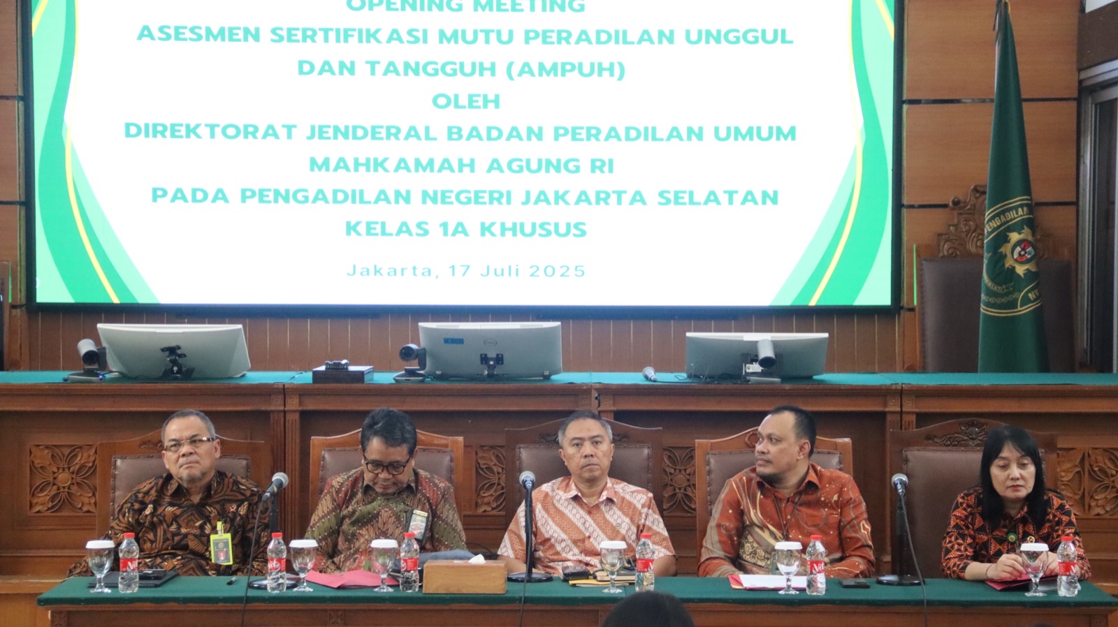 Assesmen Sertifikasi Mutu Peradilan Unggul dan Tangguh (AMPUH) Oleh Direktorat Jenderal Badan Peradilan Umum Mahkamah Agung RI