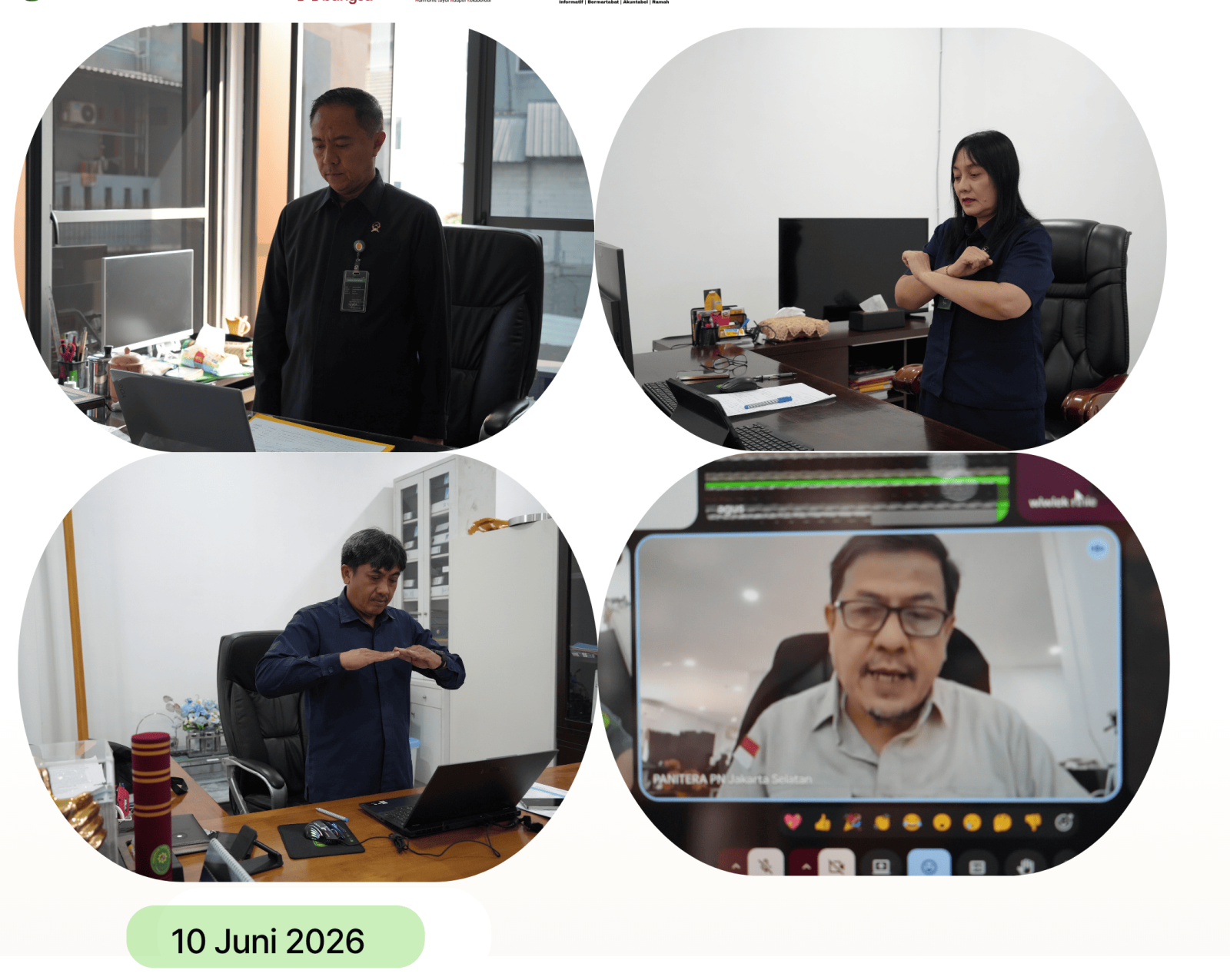 PENGADILAN NEGERI JAKARTA SELATAN GELAR RAPAT BULANAN PEMBINAAN, MONITORING DAN EVALUASI KINERJA BULAN MEI 2026
