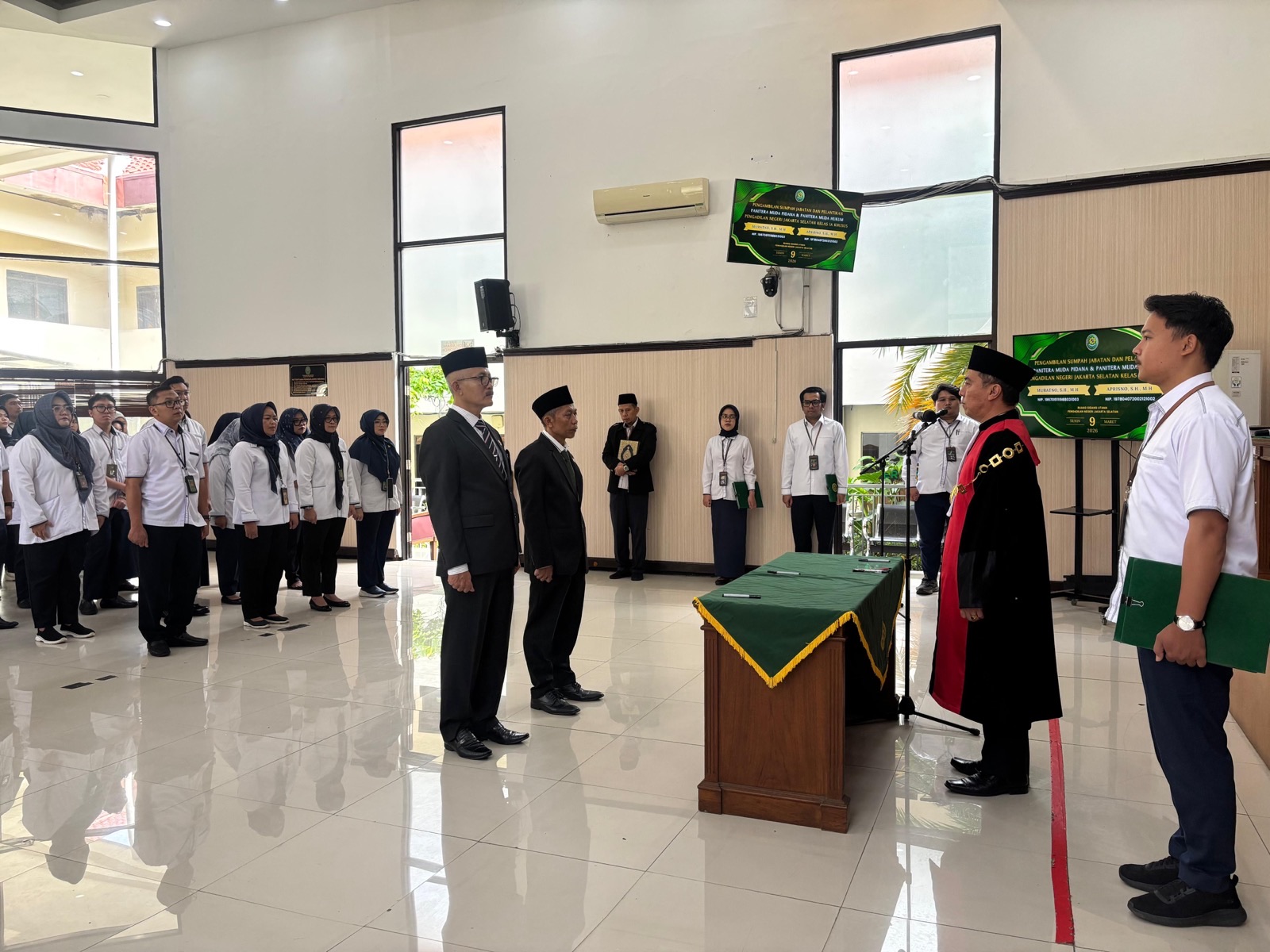 Pelantikan Panitera Muda Pidana dan Hukum Pengadilan Negeri Jakarta Selatan