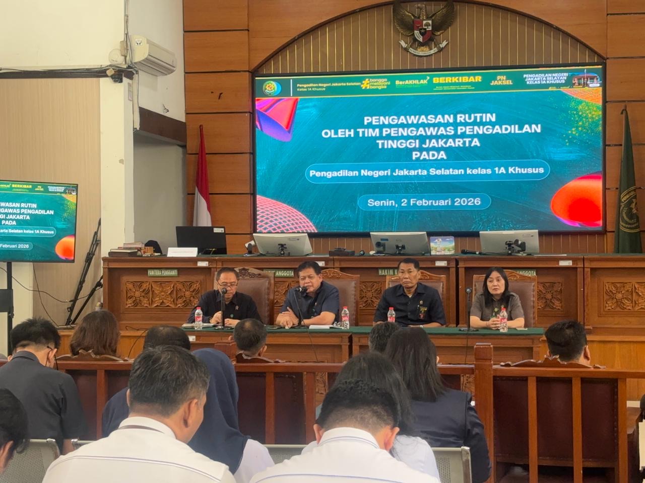 Pengawasan Rutin oleh Tim Pengawas Pengadilan Tinggi Jakarta Pada Pengadilan Negeri Jakarta Selatan