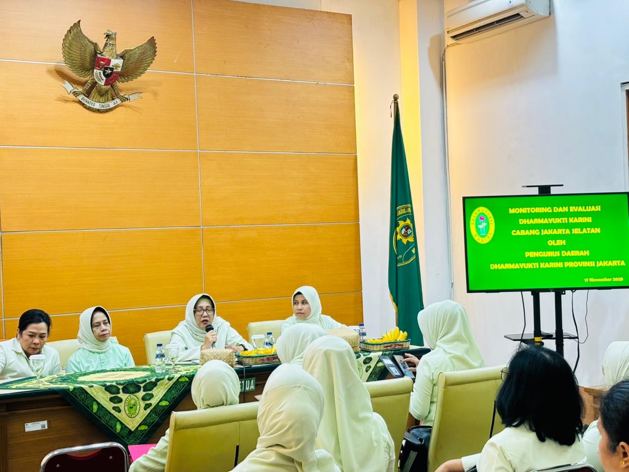 Pengurus Daerah Dharmayukti Karini Provinsi Jakarta Gelar Monev Komprehensif di Cabang Jakarta Selatan