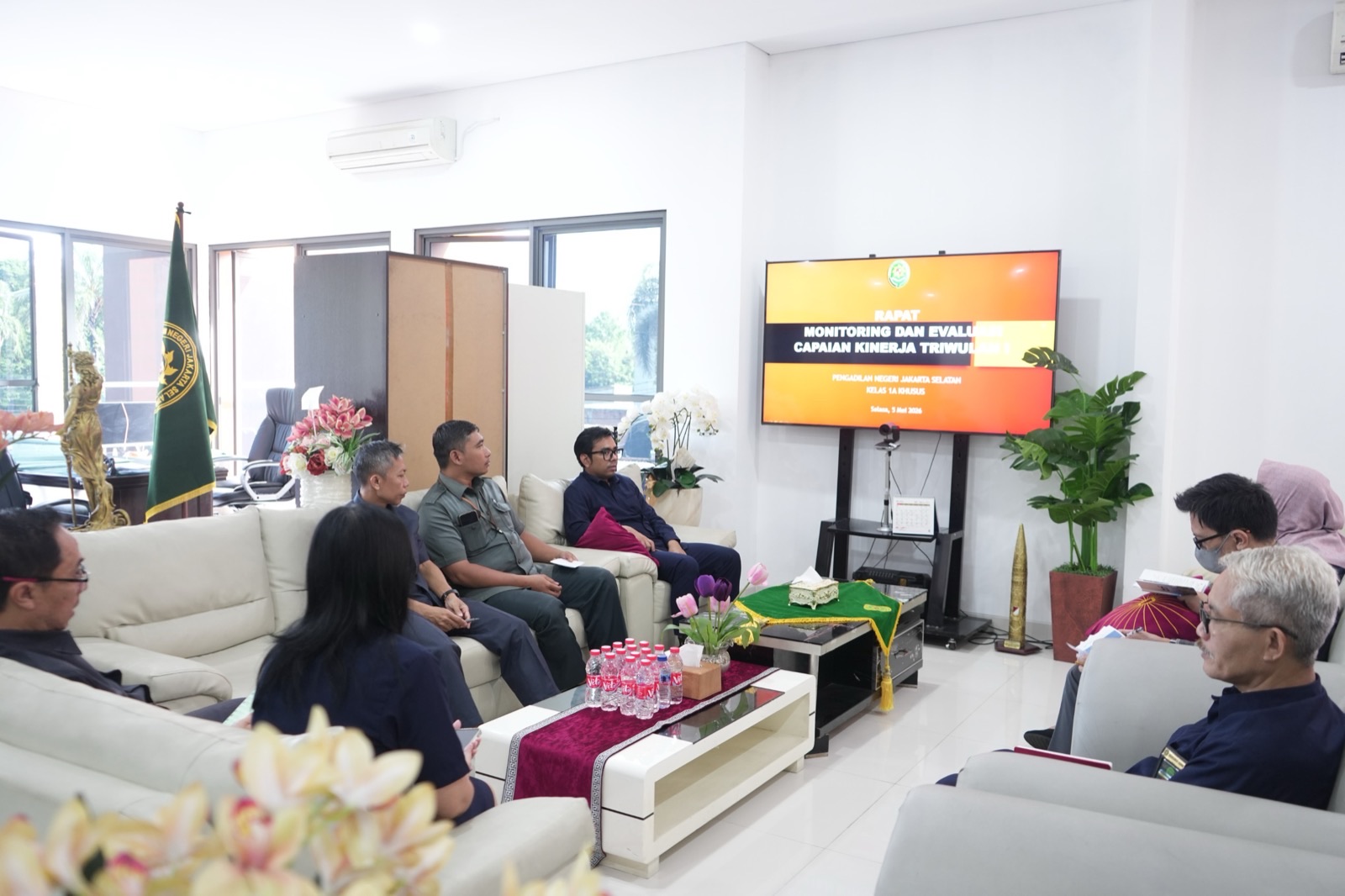 PN Jakarta Selatan Laksanakan Monev Capaian Kinerja Triwulan I 2026, Tegaskan Komitmen Layanan Prima di Gedung Sementara