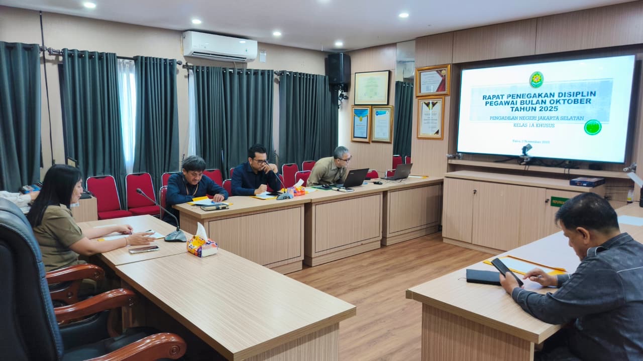 Rapat Penegakan Disiplin Pegawai Oktober 2025